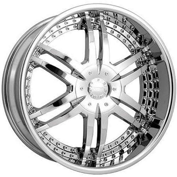 26x10 Strada Wheels Denaro BLANK 35 ET 78.1 hub - Chrome
