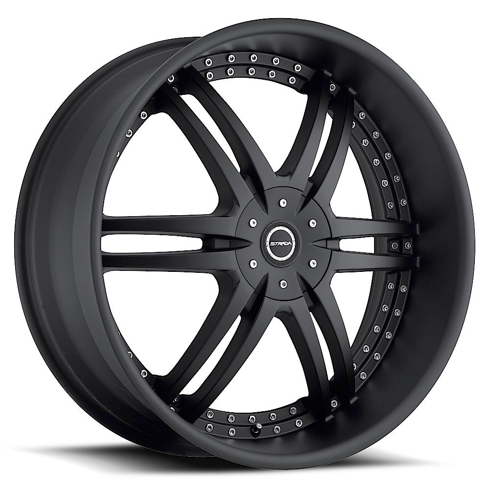 26x10 Strada Wheels Denaro 6x135 15 ET 87.1 hub - Stealth Black