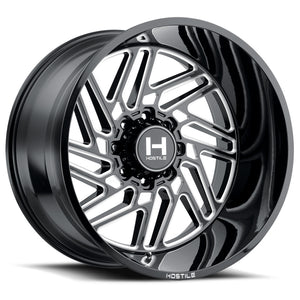 Hostile Offroad Wheels Jigsaw 26x16 8x165.1 -101 Offset 125.2 Hub Blade Cut Finish