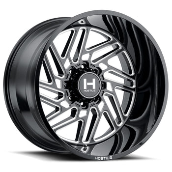 Hostile Offroad Wheels Jigsaw 26x16 8x165.1 -101 Offset 125.2 Hub Blade Cut Finish