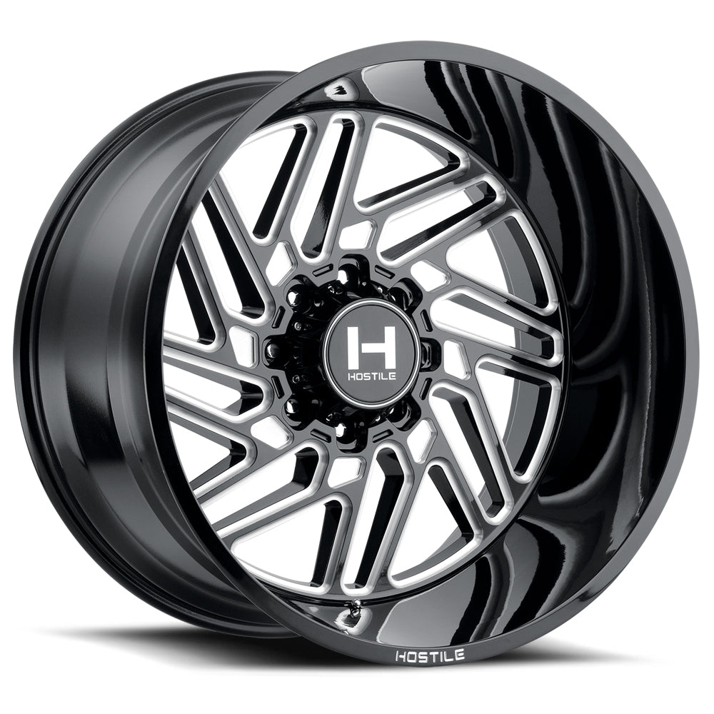 Hostile Offroad Wheels Jigsaw 26x16 8x165.1 -101 Offset 125.2 Hub Blade Cut Finish