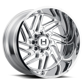 Hostile Offroad Wheels Jigsaw 20x12 8x165.1 -44 Offset 125.2 Hub Armor Plated Finish