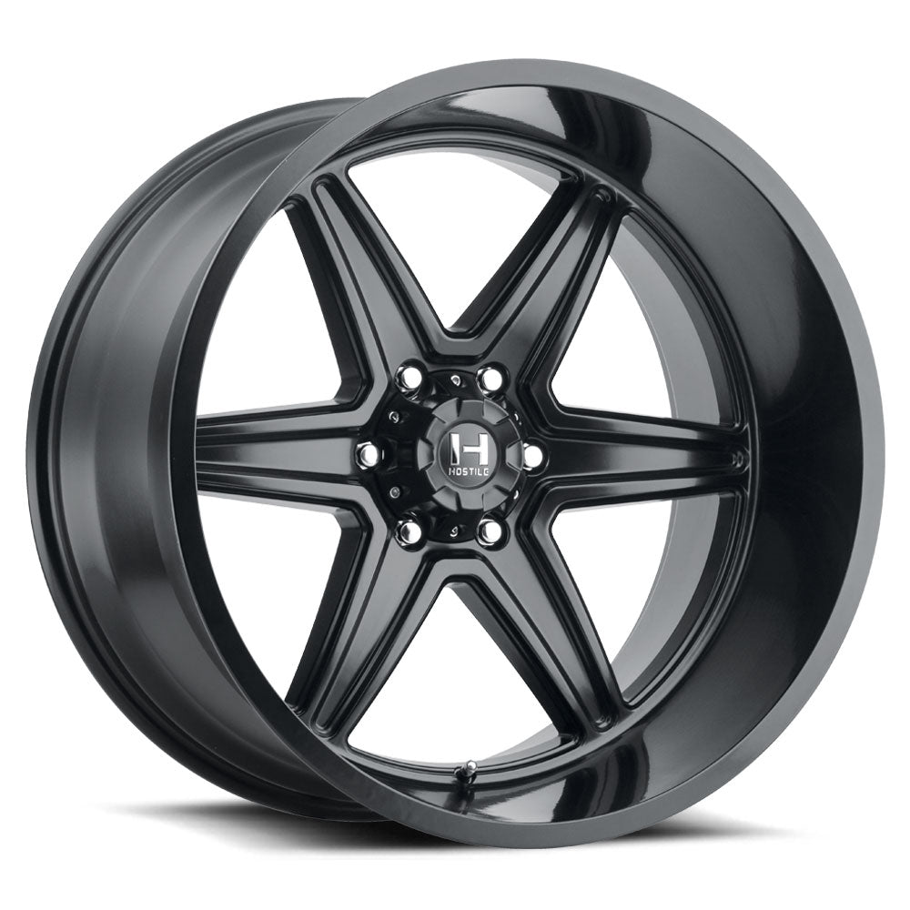 Hostile Offroad Wheels Venom 24x14 6x139.7 -76 Offset 106.1 Hub Asphalt Finish