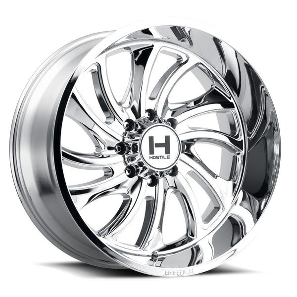 Hostile Offroad Wheels Demon 22x12 5x127 -44 Offset 78.1 Hub Armor Plated Finish