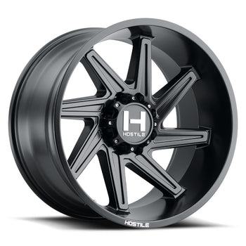 Hostile Offroad Wheels Dagr 22x12 6x135 -44 Offset 87 Hub Asphalt Finish