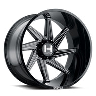 Hostile Offroad Wheels Dagr 24x12 6x139.7 -76 Offset 106.1 Hub Blade Cut Finish