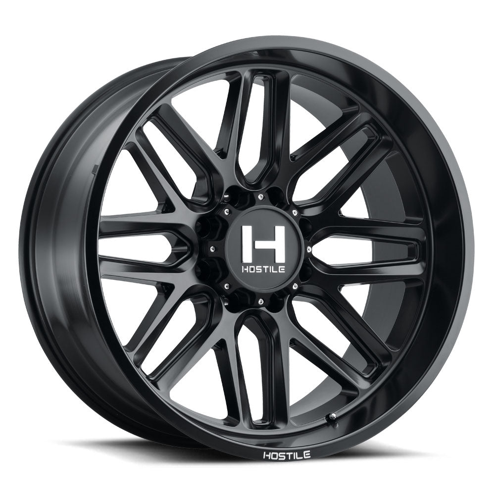 Hostile Offroad Wheels Vulcan 24x12 8x180 -44 Offset 125.2 Hub Asphalt Finish