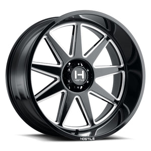 Hostile Offroad Wheels Omega 20x12 6x135 -44 Offset 87 Hub Blade Cut Finish
