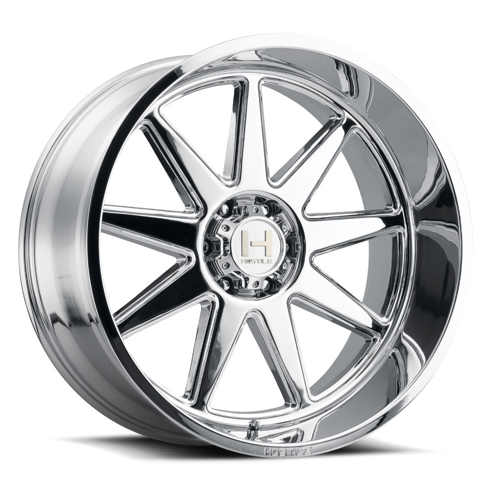 Hostile Offroad Wheels Omega 24x12 8x165.1 -44 Offset 125.2 Hub Armor Plated Finish