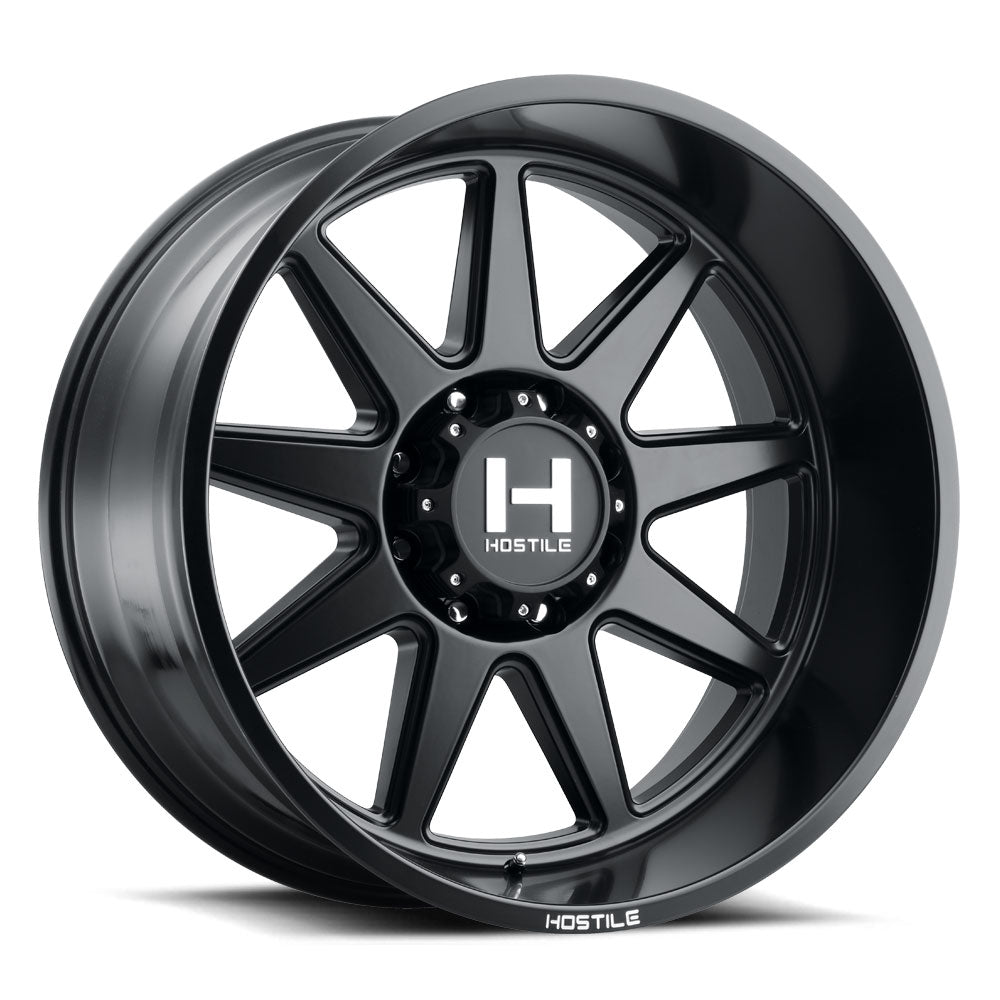 Hostile Offroad Wheels Omega 24x12 8x180 -44 Offset 125.2 Hub Asphalt Finish