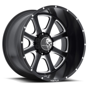 Hostile Offroad Wheels Exile 20x10 6x139.7 -19 Offset 106.1 Hub Blade Cut Finish