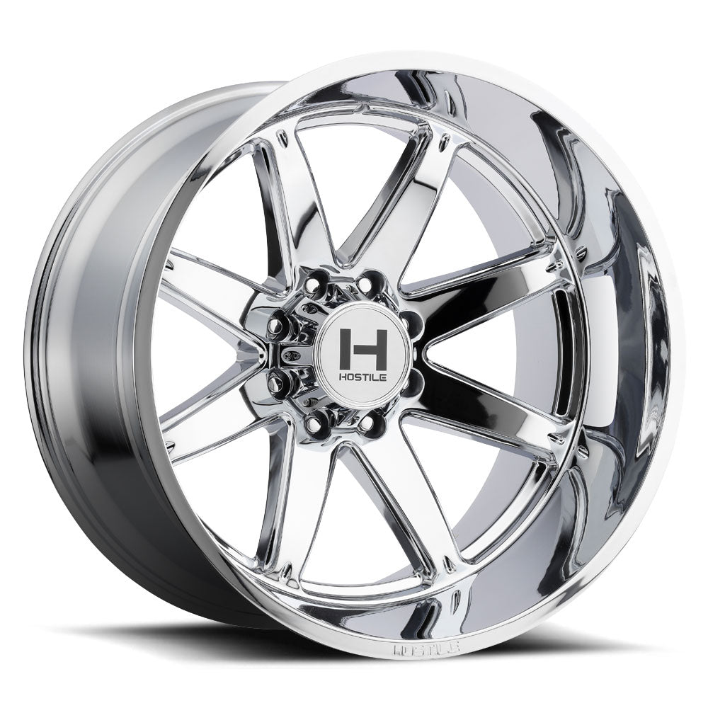 Hostile Offroad Wheels Alpha 20x9 6x135 12 Offset 87 Hub Armor Plated Finish