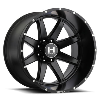 Hostile Offroad Wheels Alpha 24x14 8x180 -76 Offset 125.2 Hub Asphalt Finish