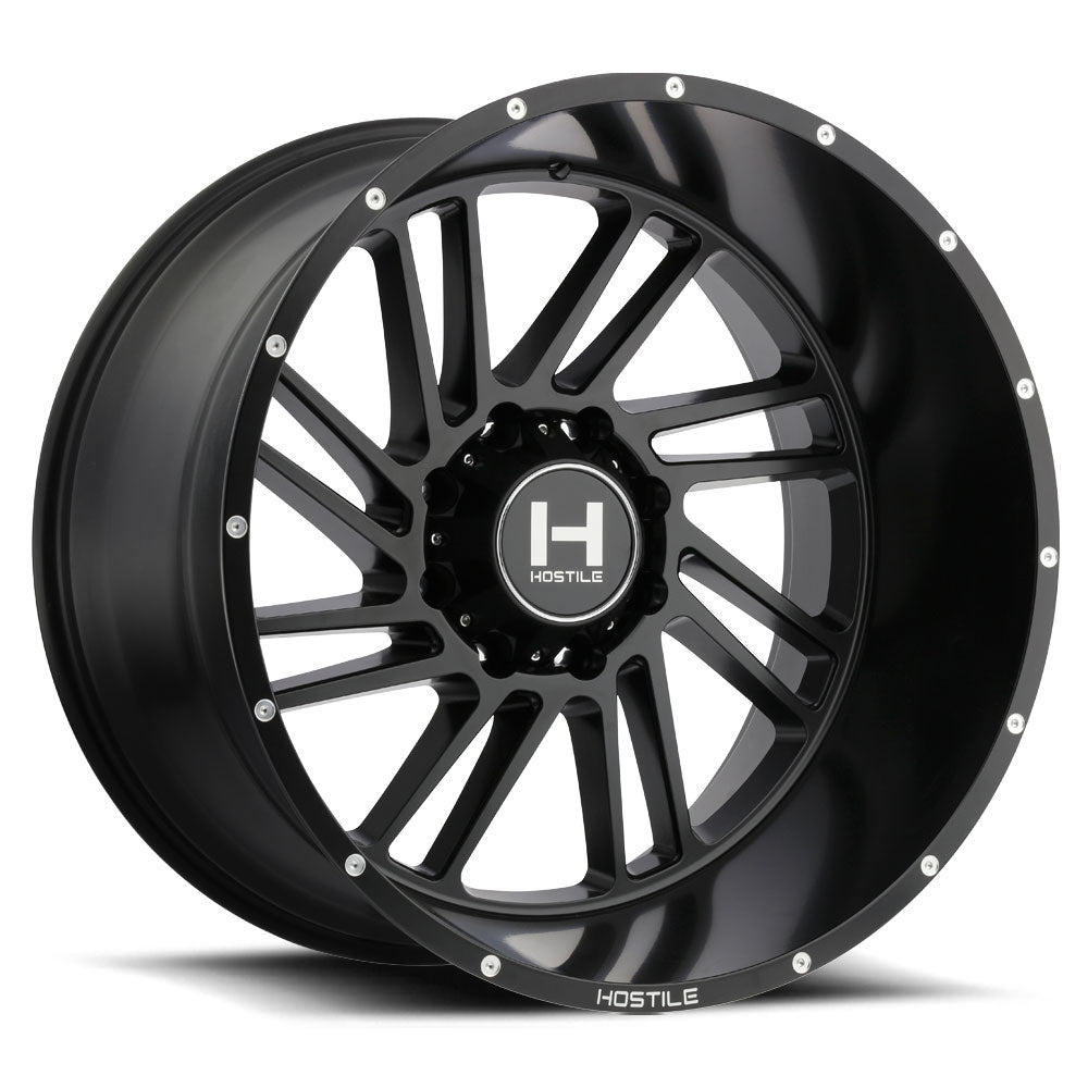 Hostile Offroad Wheels Stryker 20x10 8x165.1 -19 Offset 125.2 Hub Asphalt Finish