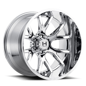 Hostile Offroad Wheels Rage 22x14 8x165.1 -76 Offset 125 Hub Armor Plated Finish