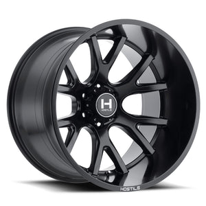 Hostile Offroad Wheels Rage 24x14 8x170 -76 Offset 125 Hub Asphalt Finish