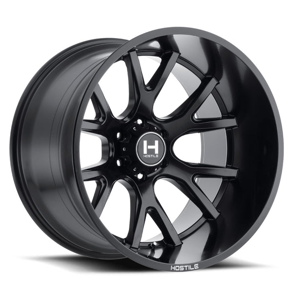 Hostile Offroad Wheels Rage 20x9 8x170 0 Offset 125 Hub Asphalt Finish
