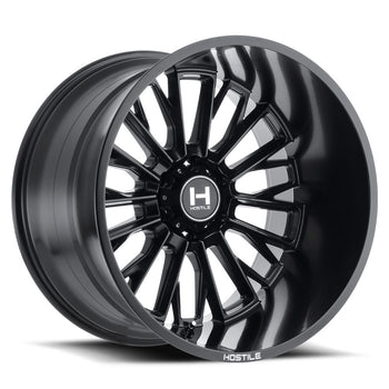 Hostile Offroad Wheels Fury 22x12 5x139.7 -44 Offset 87 Hub Asphalt Finish