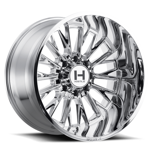 Hostile Offroad Wheels Fury 22x12 6x135 -44 Offset 87 Hub Armor Plated Finish