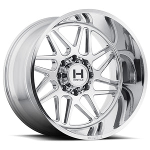 Hostile Offroad Wheels Sprocket 20x9 8x165.1 0 Offset 125.2 Hub Armor Plated Finish