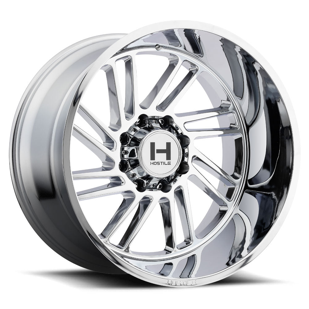 Hostile Offroad Wheels Stryker 24x14 6x139.7 -76 Offset 106.1 Hub Armor Plated Finish