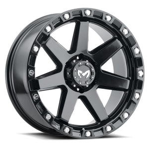 20x9 MKW Offroad Wheels M203 5x127 1et 78.1 Hub Satin Black