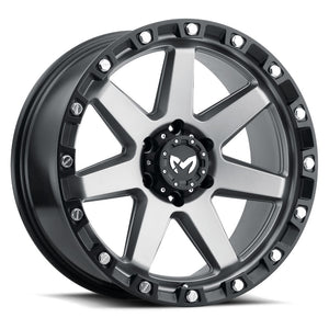 17x8.5 MKW Offroad Wheels M203 6x139.7 0et 106.1 Hub Matte Grey