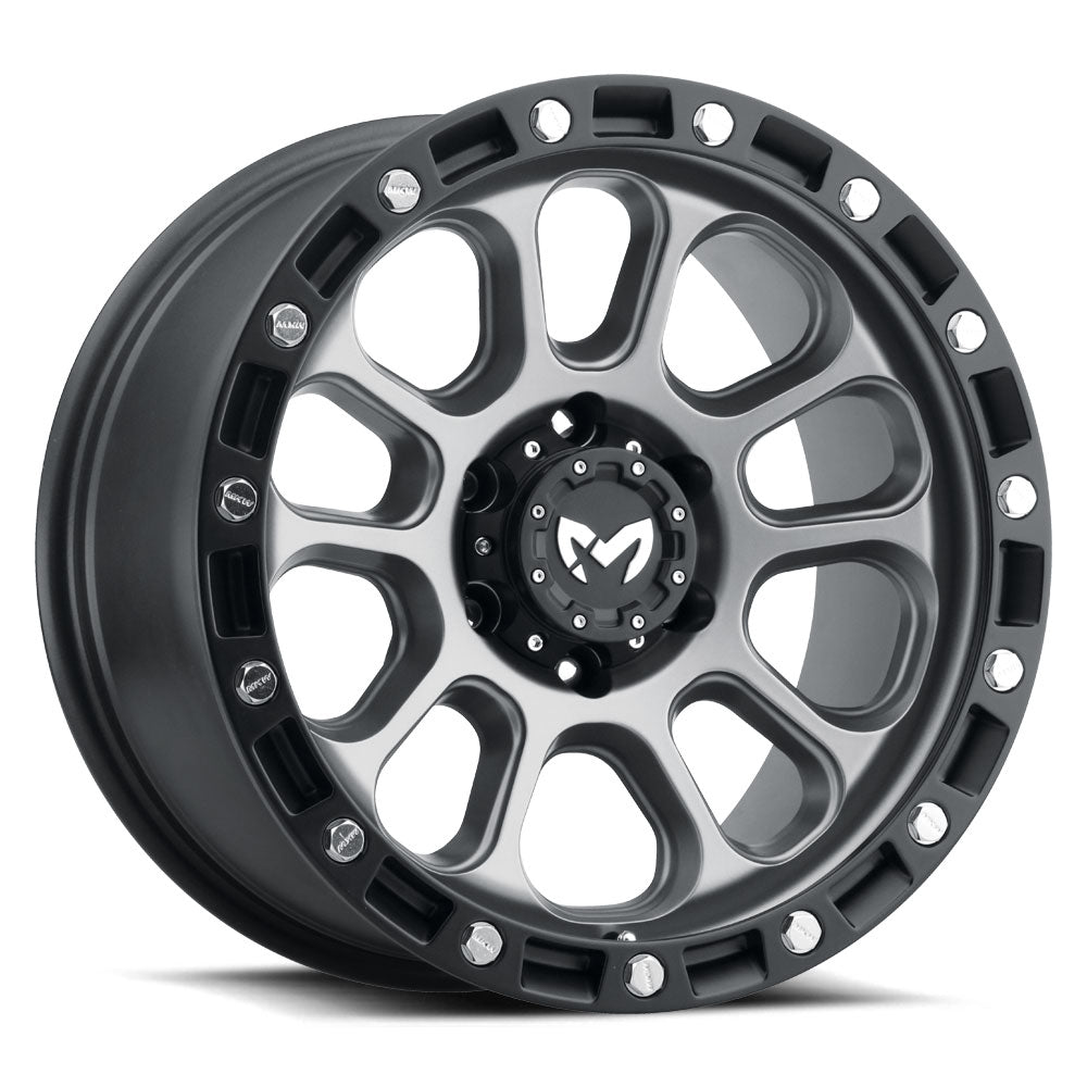 17x9 MKW Offroad Wheels M204 6x135 6et 87 Hub Matte Grey