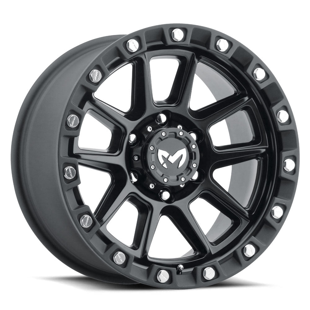 20x9 MKW Offroad Wheels M205 6x139.7 1et 106.1 Hub Satin Black