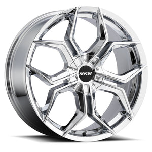 18x8 MKW Wheels M121 5x114.3/5x120 40et 74.1 Hub Chrome