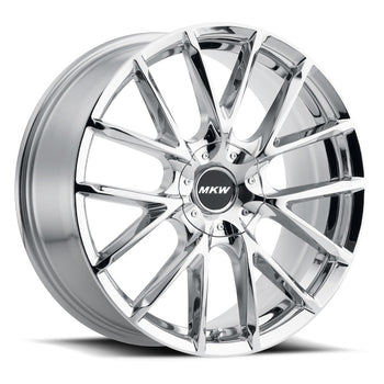 20x8.5 MKW Wheels M123 5x115/5x120 18et 74 Hub Chrome
