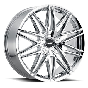 20x8.5 MKW Wheels M124 5x112/5x114 40et 73 Hub Chrome