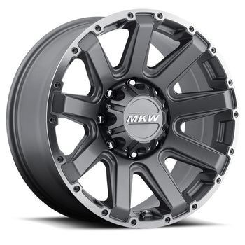 20x9 MKW Offroad Wheels M94 8x170 10et 130.8 Hub Anthracite Grey