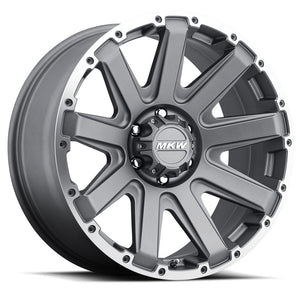 18x9 MKW Offroad Wheels M94 6x135 10et 87 Hub Anthracite Grey