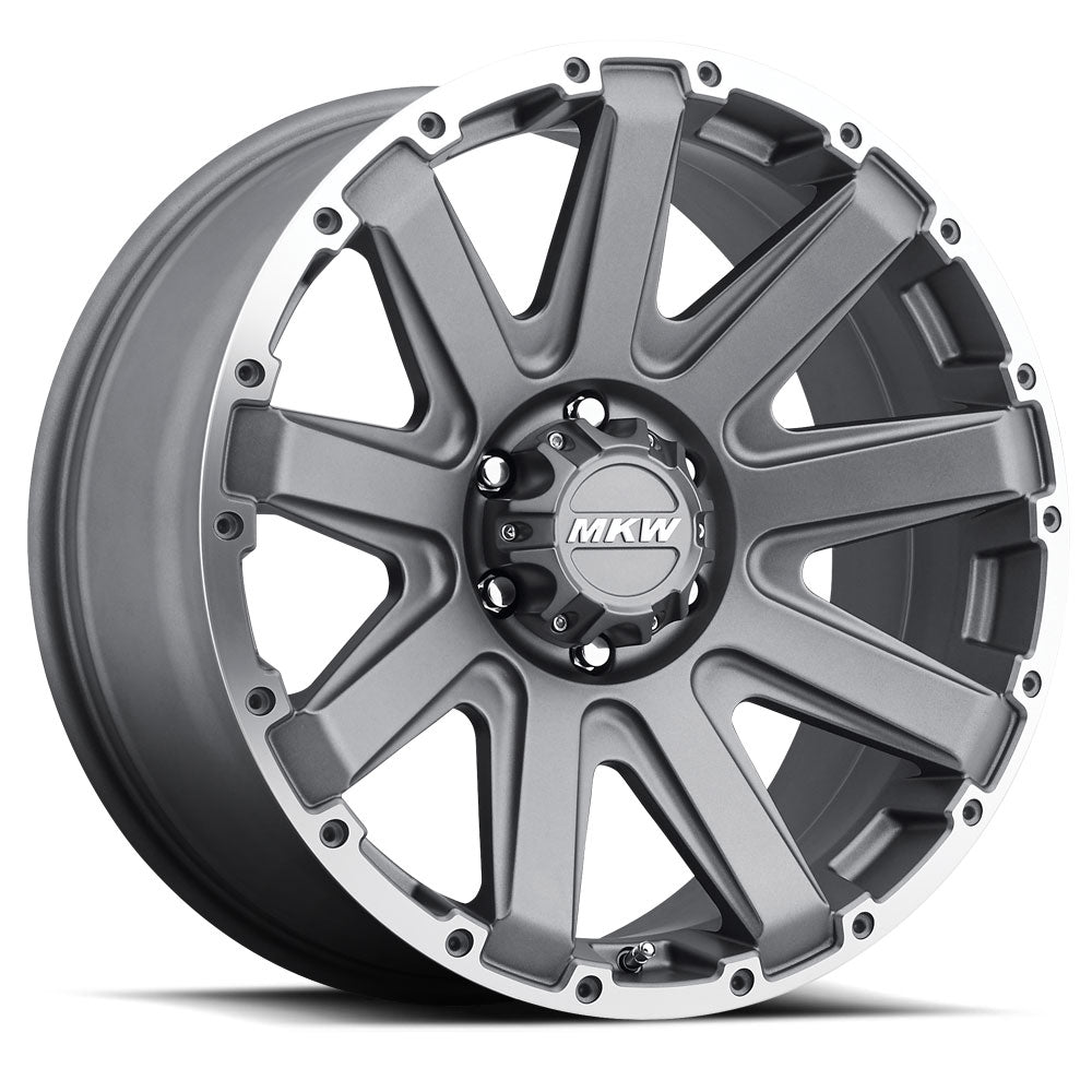 17x9 MKW Offroad Wheels M94 6x139 10et 106.1 Hub Anthracite Grey