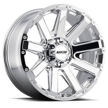 20x9 MKW Offroad Wheels M94 6x135 10et 87 Hub Chrome