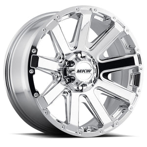 17x9 MKW Offroad Wheels M94 6x139 10et 106.1 Hub Chrome