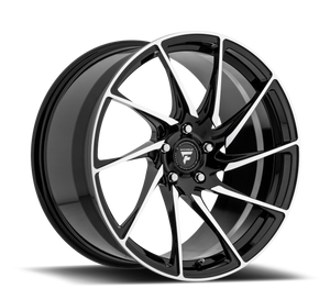 20x9 Fittipaldi Wheels FSF05MB 5x120 +35 Offset 66.9 Hub Gloss Black