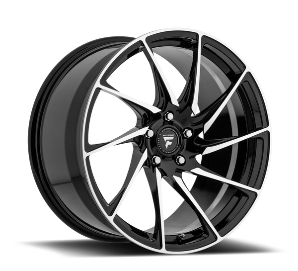 20x10.5 Fittipaldi Wheels FSF05MB 5x114.3 +38 Offset 70.5 Hub Gloss Black