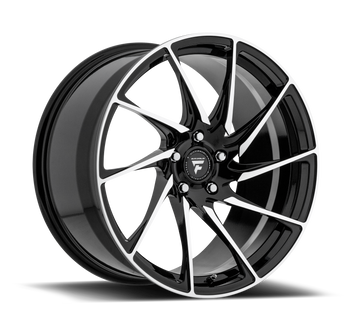 20x10.5 Fittipaldi Wheels FSF05MB 5x114.3 +38 Offset 70.5 Hub Gloss Black