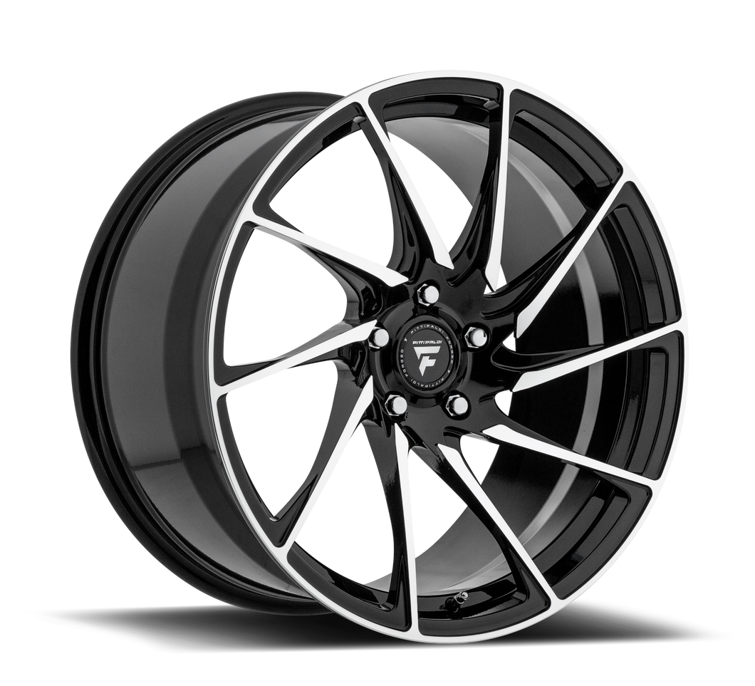 20x10.5 Fittipaldi Wheels FSF05MB 5x115 +38 Offset 71.5 Hub Gloss Black