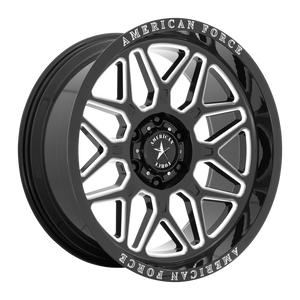 20x10 6x139.7 American Force Cast Wheels AC001 Rush Gloss Black Milled -18  offset  106.1  hub