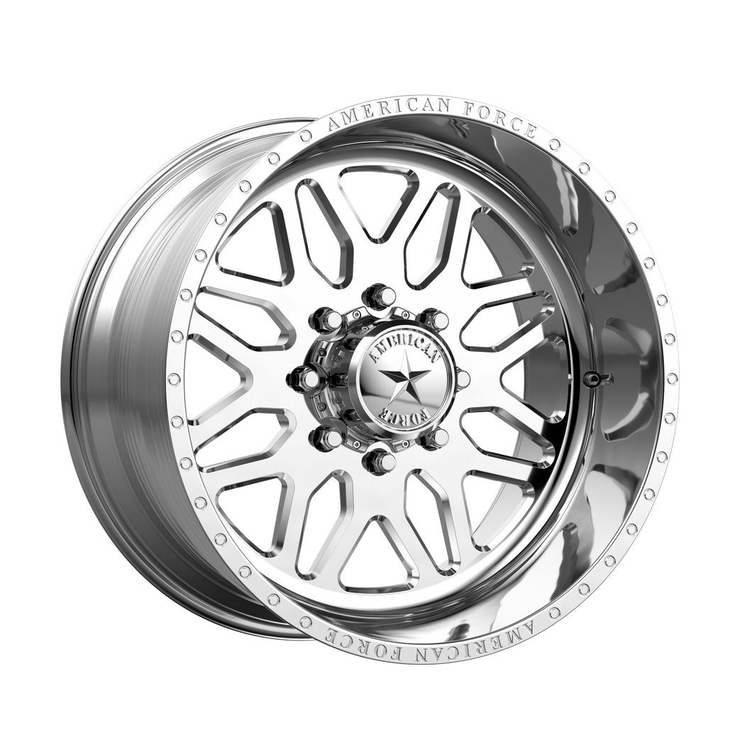 22x12 8x165.1 American Force Wheels AFW B02 Trax SS Polished -40  offset  122  hub