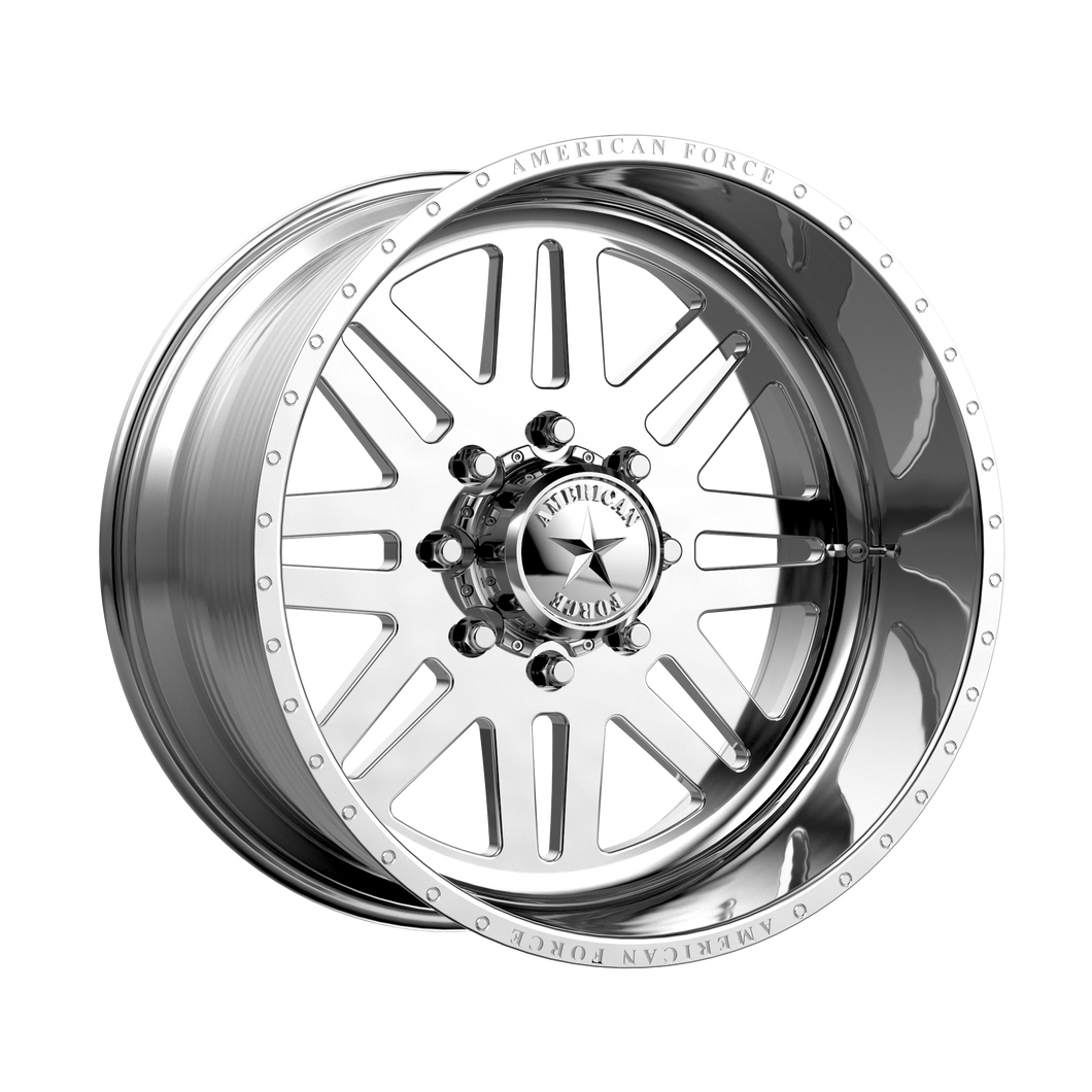 22x10 5x127 American Force Wheels AFW 09 Liberty SS Polished -25  offset  71.5  hub