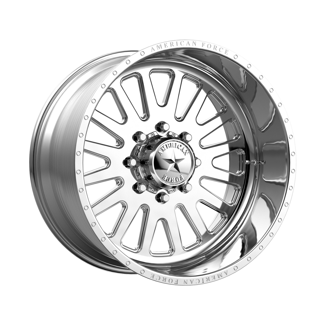 24x14 6x135 American Force Wheels AFW F20 Atom SS Polished -73  offset  87.1  hub