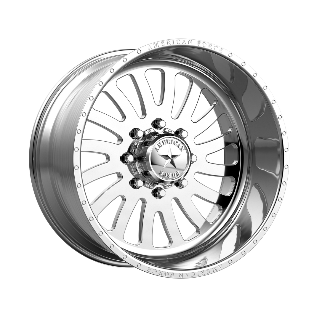 22x10 5x127 American Force Wheels AFW 74 Octane SS Polished -18  offset  71.5  hub