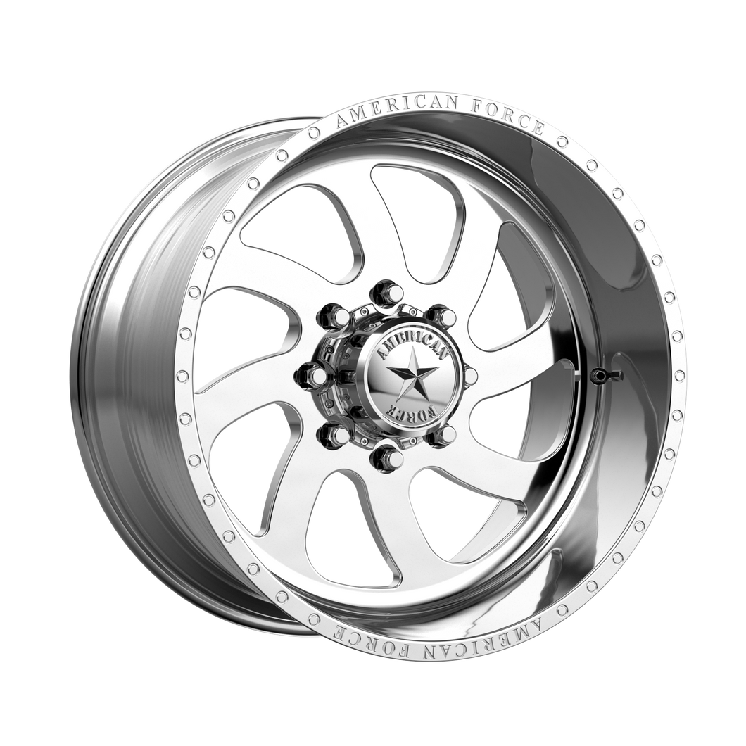 24x14 6x139.7 American Force Wheels AFW 76 Blade SS Polished -73  offset  78.1  hub