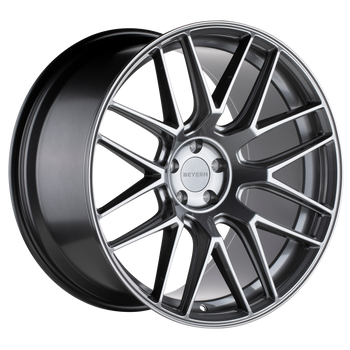 20x10 5x120 Beyern Wheels Autobahn Gloss Gunmetal 35 offset 74.1 hub