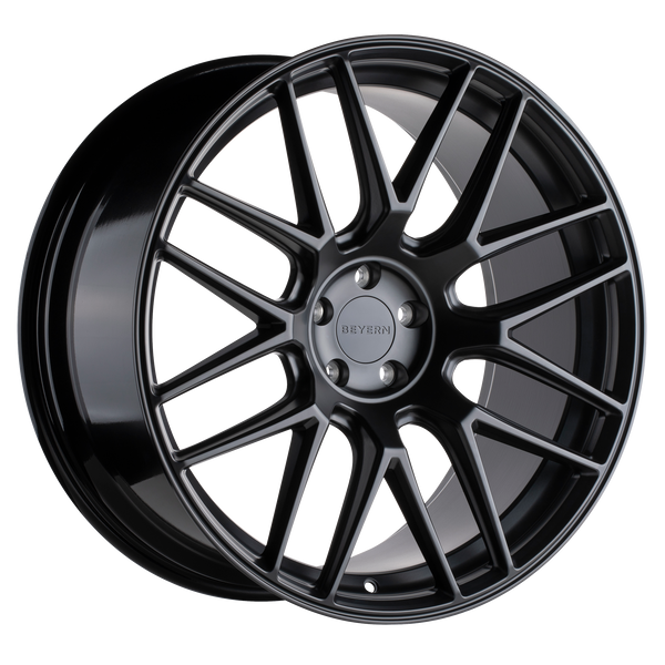 20x10 5x112 Beyern Wheels Autobahn Matte Black 20 offset 66.56 hub