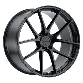 22x10 5x120 Beyern Wheels Ritz Gloss Black 25 offset 74.1 hub